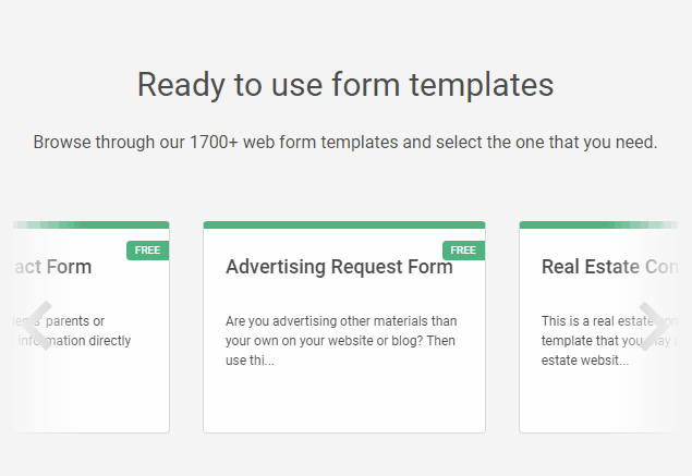 Tons of form templates